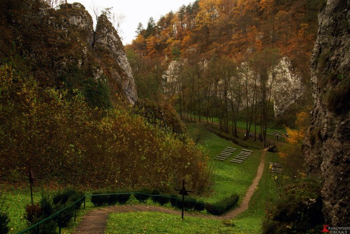 Widok z ołtarza Matki Boskiej Skalskiej